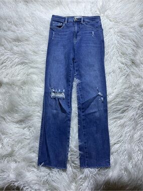 Frame - Le Sylvie Slender Straight Leg Jeans in Sonoma Rips